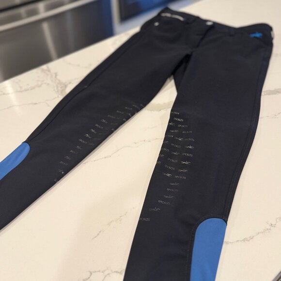 Schockemohle Eleonore Equestrian Breeches Dark Blue Women's 24R (US) / 36 (DE) - Picture 6 of 8